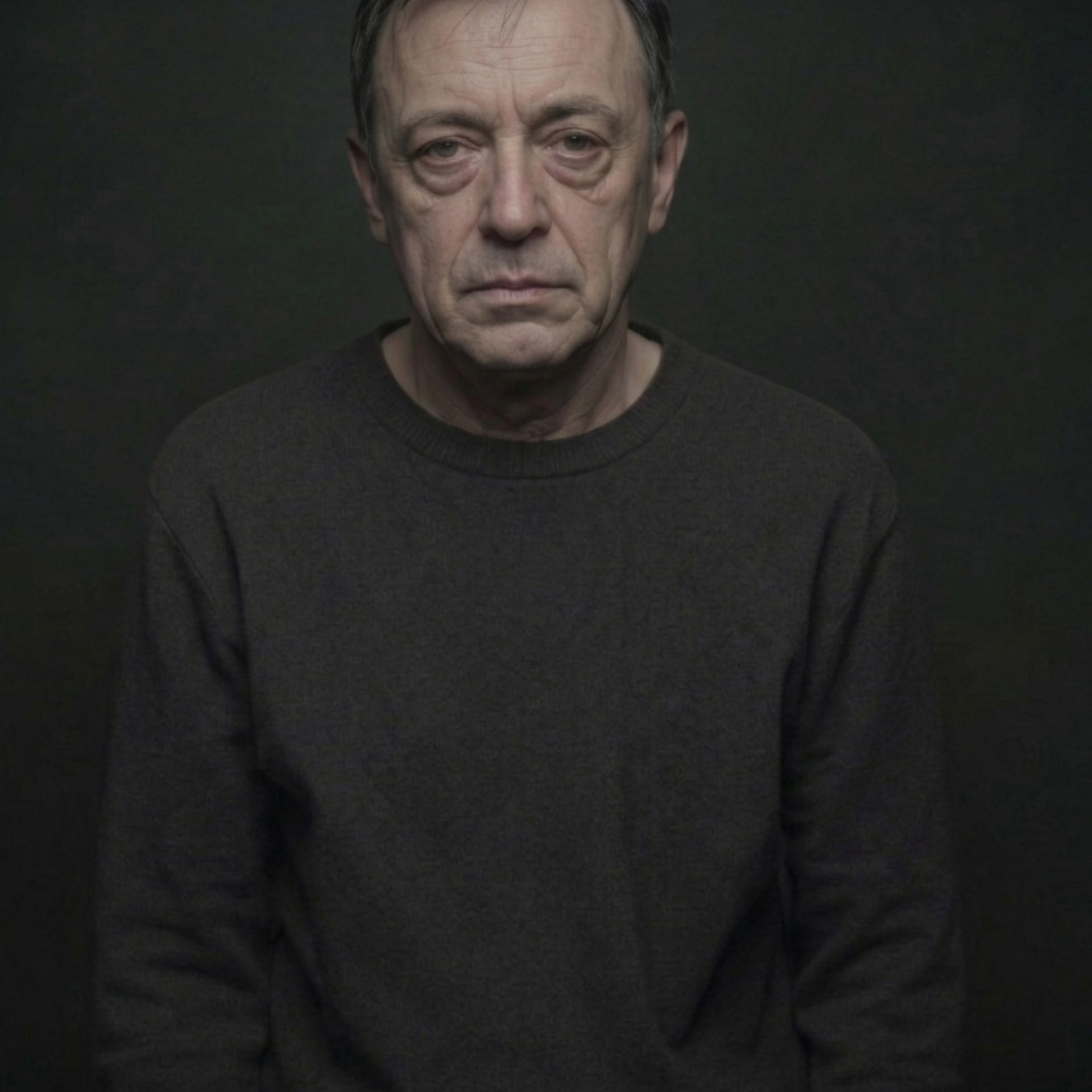 Man looking tired and aged after years of doing nothing